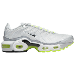 Boys' Grade School - Nike Air Max Plus - Silver/White