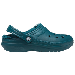 Men's - Crocs Classic Lined Clogs - Evergreen/Evergreen