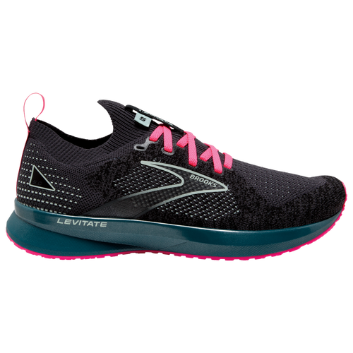 

Brooks Womens Brooks Levitate Stealthfit 5 - Womens Running Shoes Black/Blue/Pink Size 10.0