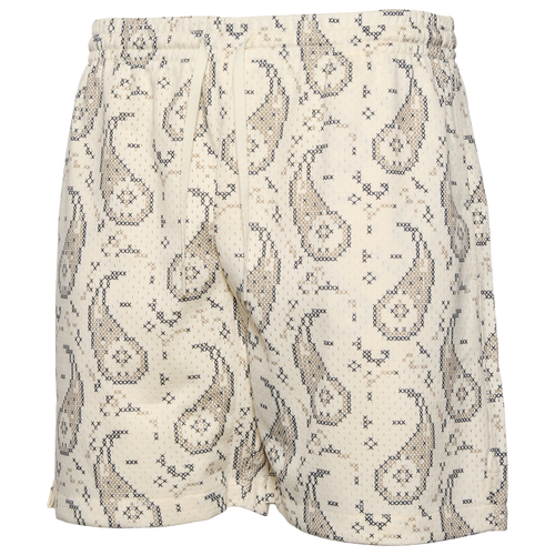 LCKR Brentwood Mesh Shorts - LCKR Egret/Crosshatch Paisley