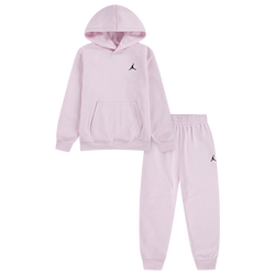 Girls' Preschool - Jordan Brooklyn Fleece Pullover Set - Pink