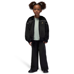 Girls' Preschool - Jordan Mountainside Velour Set - Black