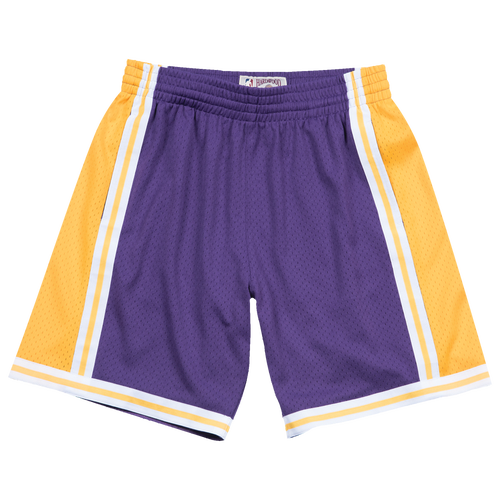 

Mitchell & Ness Mens Los Angeles Lakers Mitchell & Ness Lakers Swingman Shorts - Mens Purple Size L