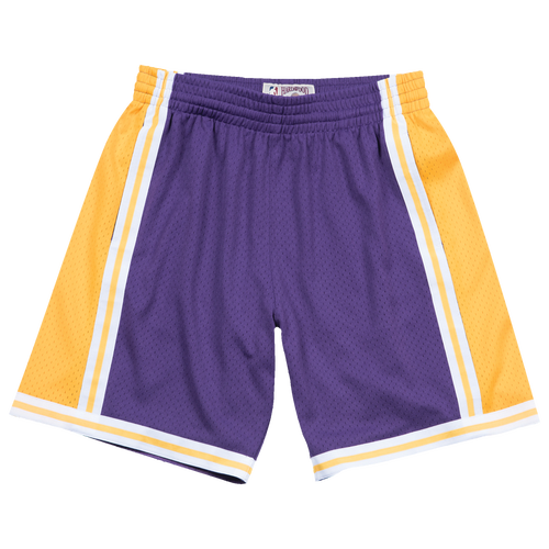 

Mitchell & Ness Mens Mitchell & Ness Lakers Swingman Shorts - Mens Purple Size L