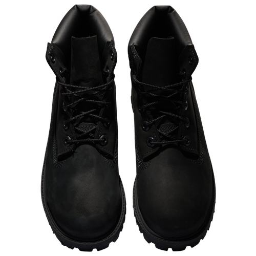 Grade school black timberlands on sale