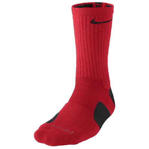 New Nike Elite Basketball Crew Socks - Mens - University Red/Black