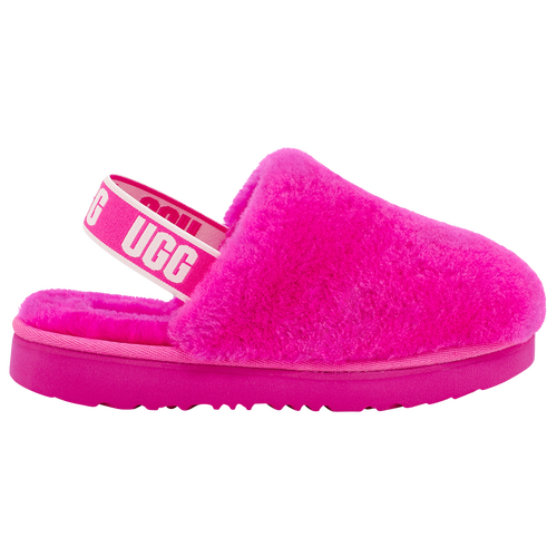 

UGG Girls UGG Fluff Yeah Clogs - Girls' Grade School Shoes Pink/Pink Size 04.0