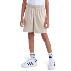Boys' Grade School - adidas Woven Shorts - Stone Khaki/Stone Khaki
