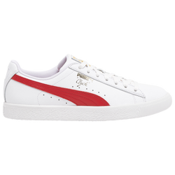 Men's - PUMA Clyde - White/Barbados Cherry/Team Gold