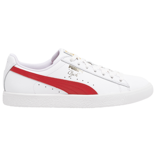  - PUMA Clyde - White/Barbados Cherry Team Gold