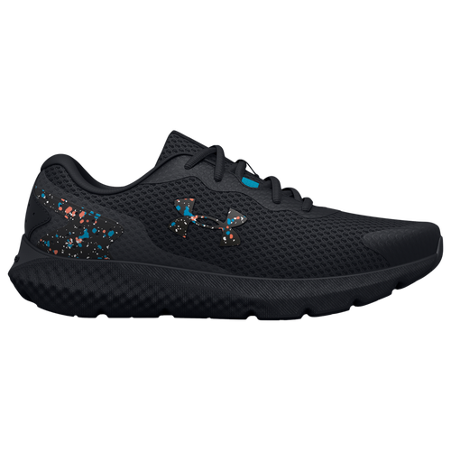 

Under Armour Boys Under Armour Charged Rogue - Boys' Grade School Running Shoes Black/Orange/Blue Size 7.0