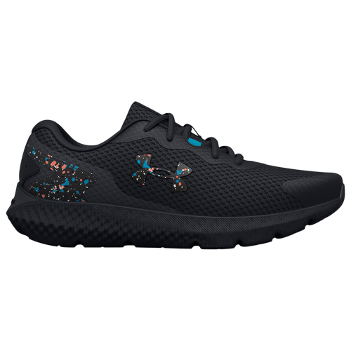 Under Armour Boys Under Armour Charged Rogue – Boys’ Grade School Running Shoes Black/Orange/Blue Size 6.5