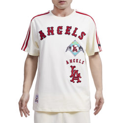 Men's - Pro Standard ANGELS RETRO CLASSIC SJ STRIPED TEE - Eggshell/Red