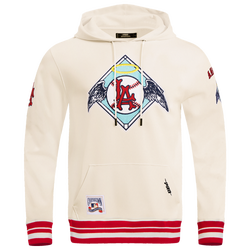 Men's - Pro Standard ANGELS RETRO CLASSIC FLC PO HOODIE - Eggshell/Red