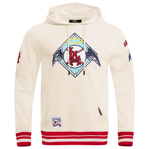  - Pro Standard ANGELS RETRO CLASSIC FLC PO HOODIE - Eggshell/Red