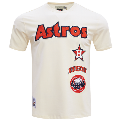  - Pro Standard ASTROS RETRO CLASSIC SJ STRIPED TEE - Midnight Navy/Eggshell