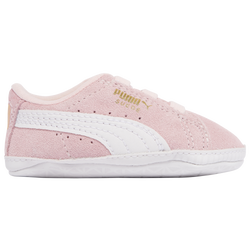 Girls' Infant - PUMA Suede Crib - White/Pink