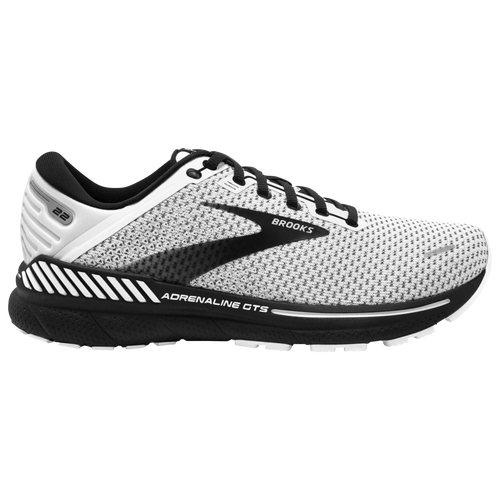 

Brooks Mens Brooks Adrenaline 22 - Mens Running Shoes White/Grey/Black Size 08.5