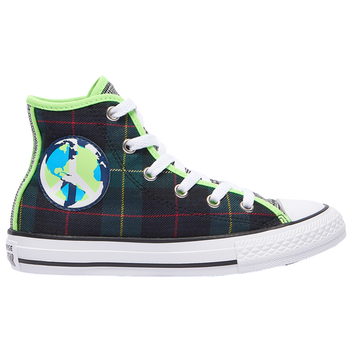 BOYS - Converse Chuck Taylor All Star Hi Peace on Earth - Plaid/Multi Black