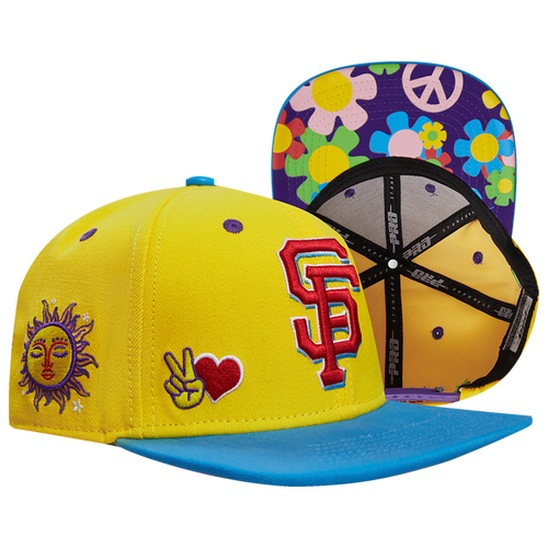 

Pro Standard Pro Standard Giants Peace & Love Wool Snapback - Adult Yellow/Multi Size One Size