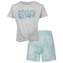 Filles, maternelle - Hurley Ensemble de 2 pièces avec t-shirt et short - Bleu
