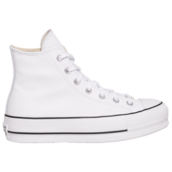 Pour femmes - Converse All Star Platform Hi Leather - Blanc/Noir