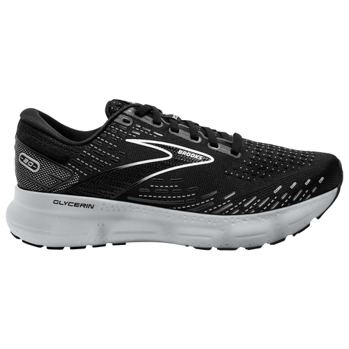 

Brooks Womens Brooks Glycerin 20 - Womens Shoes Black/White/Alloy Size 07.0