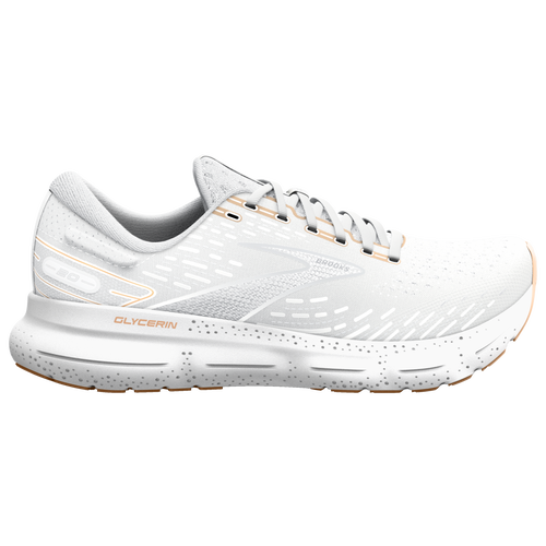 

Brooks Womens Brooks Glycerin 20 - Womens Shoes White/Grey/Peach Size 07.0