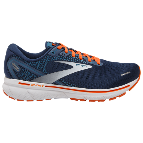 

Brooks Mens Brooks Ghost 14 - Mens Running Shoes Blue Depth/Palace Blue/Orange Size 09.0