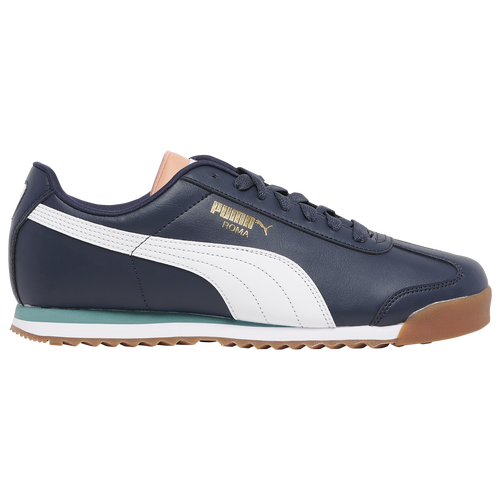 

PUMA Mens PUMA Roma Basic - Mens Training Shoes Navy/Beige Size 10.5