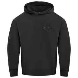 Men's - Pro Standard RED SOX NEUTRAL DROP SHOULDER FLC PO HOODIE - Black