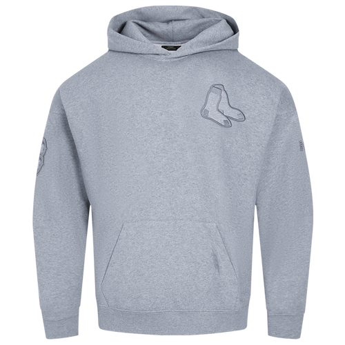 Pro Standard RED SOX NEUTRAL DROP SHOULDER FLC PO HOODIE - Pro Standard Dark Heather Gray