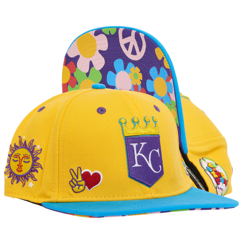 

Pro Standard Pro Standard Royals Peace & Love Wool Snapback - Adult Yellow/Multi Size One Size