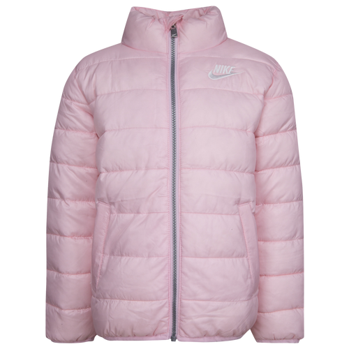 

Nike Girls Nike Mid Weight Down Puffer - Girls' Preschool Pink/White Size 4