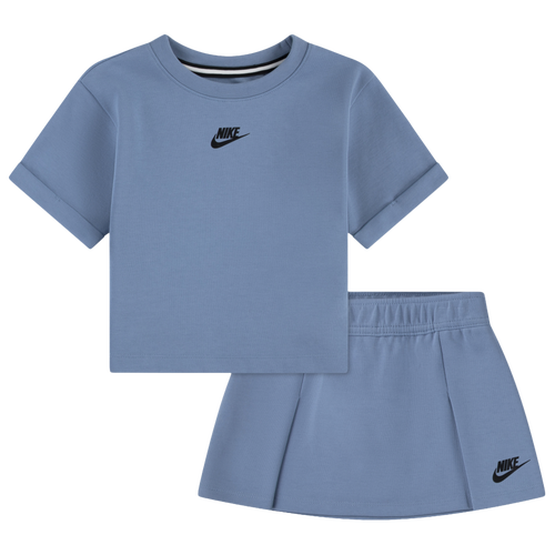 - Nike Tech Fleece Skirt Set - Black/Blue