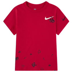 Girls' Preschool - Nike Cherry Nike Ringlet T-Shirt - White/Red