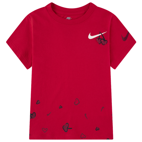 GIRLS - Nike Cherry Nike Ringlet T-Shirt - Red/White