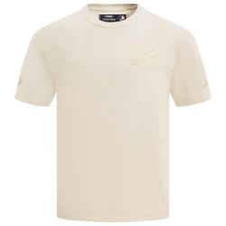 Men's - Pro Standard BRAVES NEUTRAL CJ  DROP SHOULDER TEE - Eggshell