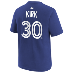Boys' Grade School - Nike MLB Home Name & Number T-Shirt  - Rush Blue/White