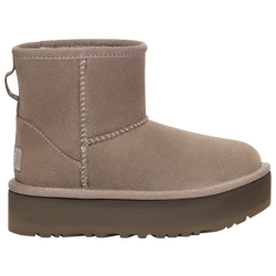 Girls' Grade School - UGG Classic Mini Platform - Smoke Plume/Smoke Plume