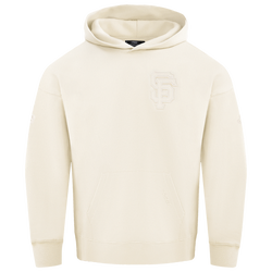 Men's - Pro Standard GIANTS NEUTRAL DROP SHOULDER FLC PO HOODIE - Eggshell