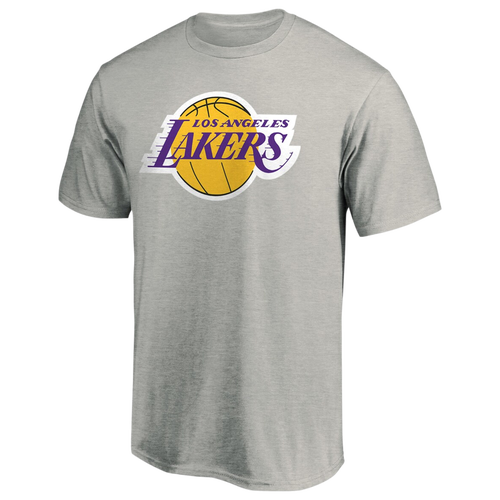 

Fanatics Mens Los Angeles Lakers Fanatics Lakers Logo T-Shirt - Mens Heathered Gray/Heathered Gray Size M