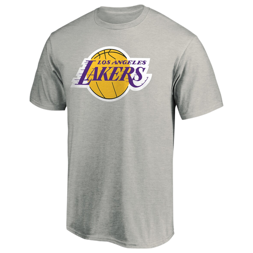 

Fanatics Mens Fanatics Lakers Logo T-Shirt - Mens Heathered Gray/Heathered Gray Size L