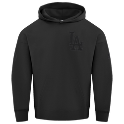 Men's - Pro Standard DODGERS NEUTRAL DROP SHOULDER FLC PO HOODIE - Black