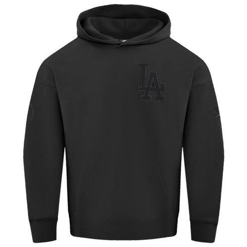  - Pro Standard DODGERS NEUTRAL DROP SHOULDER FLC PO HOODIE - Black