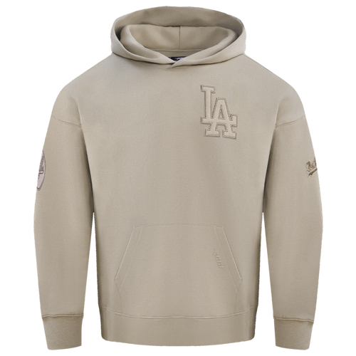  - Pro Standard Dodgers Pullover Hoodie - Taupe