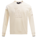 Pro Standard LOS ANGELES DODGERS SWEATSHIRT - Pro Standard Eggshell