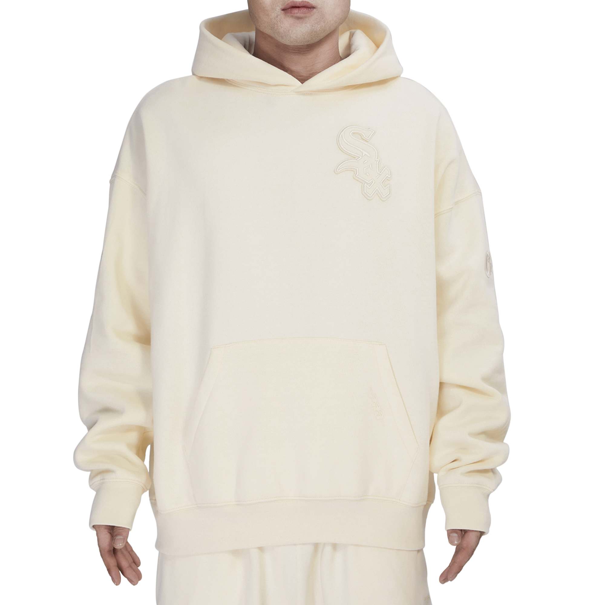 Pro Standard WHITE SOX NEUTRAL DROP SHOULDER FLC PO HOODIE - Men's