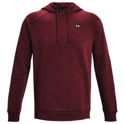Men's - Under Armour Rival Fleece Hoodie - Red/Black