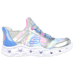 Girls' Preschool - Skechers Galaxy Lights - Silver/Multi